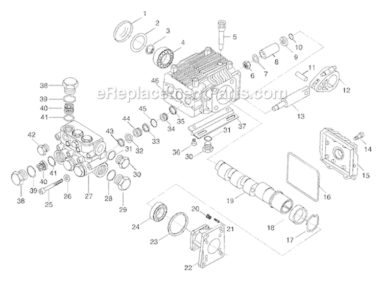 Page A Diagram and Parts List for 1418-2  Briggs and Stratton Pressure Washer